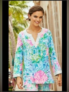 Lilly Pulitzer Renato Sequin Tunic Small Bohemian Queen